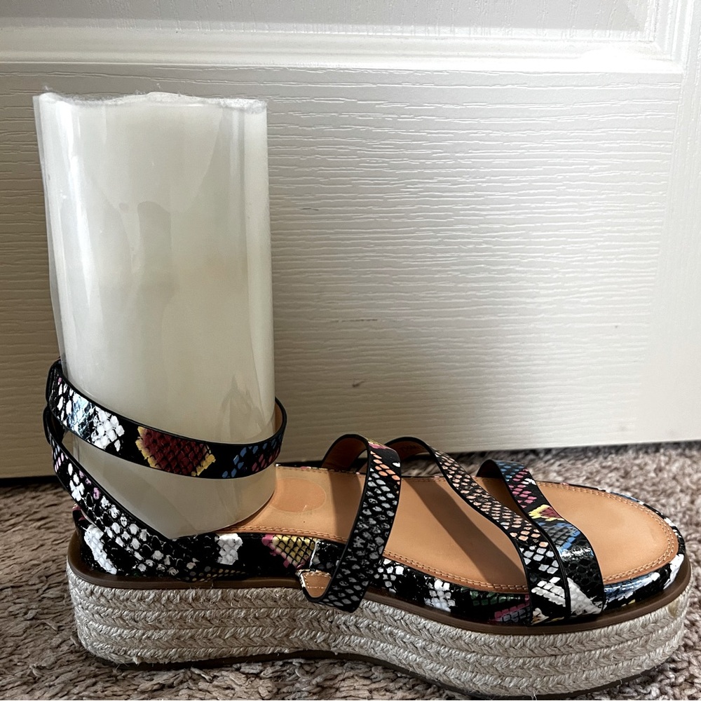 Ankle strap sandals 2 inch platform